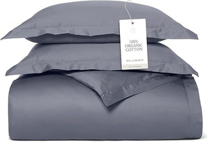 Organic Cotton Duvet Cover Set with Shams
