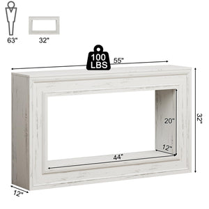55" Console Table with LED Lights & Storage