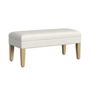 Upholstered Storage Ottoman Bench with Hinged Lid