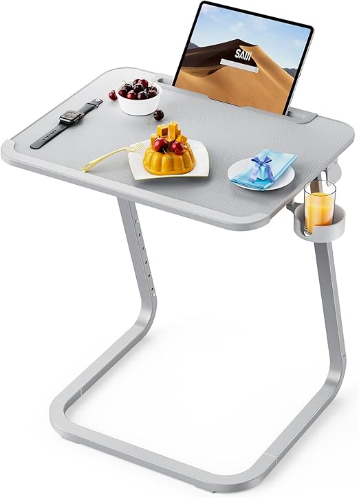 Adjustable TV Tray Table with Tilt & Height Settings