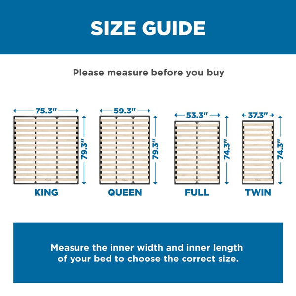 Bunkie Board Bed Support Board — Low Profile Box Spring Replacement