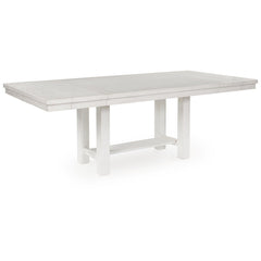Extendable Farmhouse Dining Table with Removable Leaves – Seats 8