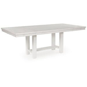 Extendable Farmhouse Dining Table with Removable Leaves – Seats 8