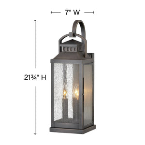 Blackened Brass Outdoor Coach Lantern Wall Light