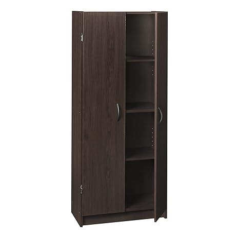 Pantry Cabinet with 2 Doors & Adjustable Shelves — Kitchen, Laundry & Utility Storage
