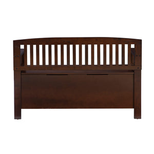 Mission-Style Storage Bench with Lift-Top Seat