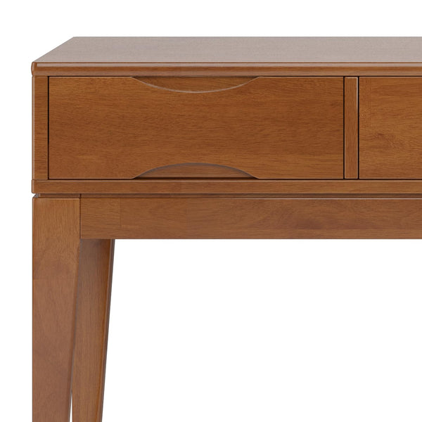 Mid-Century Console Table with 3 Drawers – 54" Solid Hardwood Sofa Table