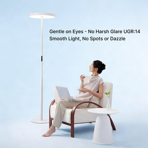 Dual-Sided Full Spectrum Floor Lamp 7200LM 4000K CRI98 with Touch Dimming