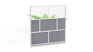 Modular Wall Room Divider System with Acoustic PET Panels
