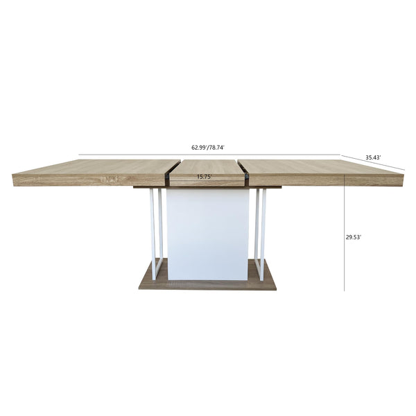 Extendable Dining Table for 6-10 People