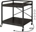 Under Desk Printer Stand with Power Outlet