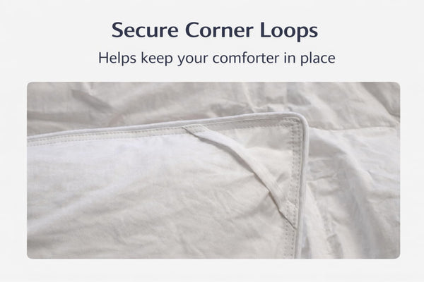 Lightweight White Down Comforter 550 Fill Power