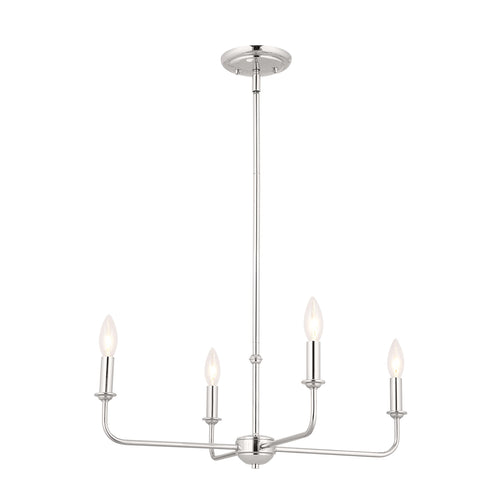 4-Light Mini Chandelier – Metal Ceiling Light Fixture