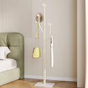 Tree-Shaped Metal Coat Rack with Marble Base – 8 Hooks, 68.9" Tall