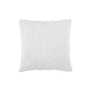 Floral Bubble Euro Sham Cover Set of 2 – 26x26 White
