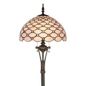 Tiffany Stained Glass Floor Lamp, 16"W x 70"H