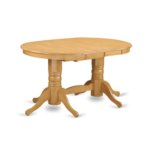 5-Piece Butterfly Leaf Oval Dining Set with Upholstered Chairs