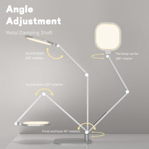 LED Swing Arm Desk Lamp with Dimmer & Timer