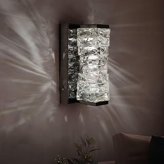 Modern Dimmable LED Crystal Wall Sconce