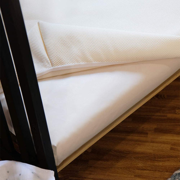 Breathable Waterproof Crib Mattress Pad – Organic Cotton, Standard Size