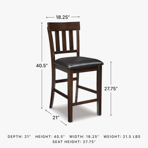 Upholstered Counter Height Bar Stool Set of 2