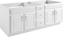 30-Inch Solid Wood Bathroom Vanity Cabinet – White, Ready to Assemble