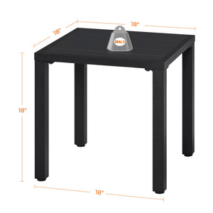 Metal Square Outdoor Side Table