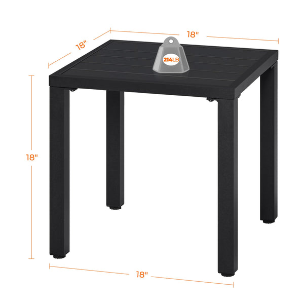 Metal Square Outdoor Side Table