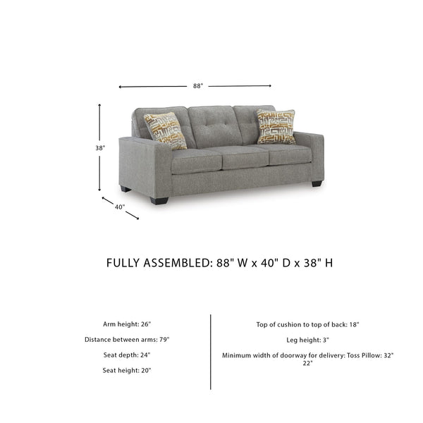 Queen Sofa Sleeper with Memory Foam Mattress – Light Gray