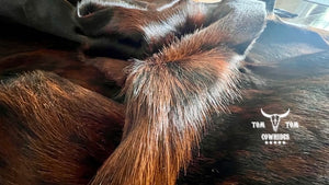 Natural Cowhide Rug 6x7 – Hair-On Leather Area Rug