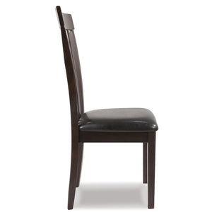 Rake Back Dining Room Chair Set of 2 – Dark Brown