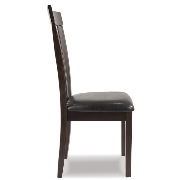 Rake Back Dining Room Chair Set of 2 – Dark Brown