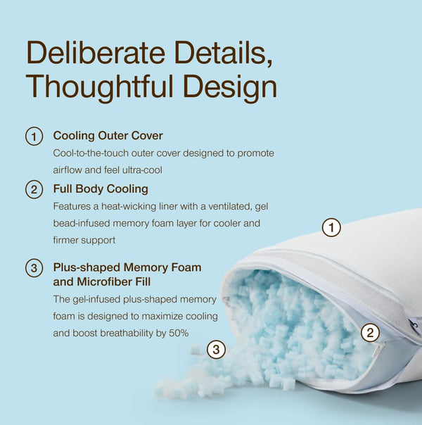 Cooling Adjustable Body Pillow 18x52