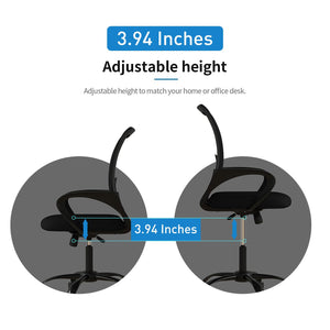Mesh Office Chair Set, Ergonomic, Height Adjustable, 360° Swivel