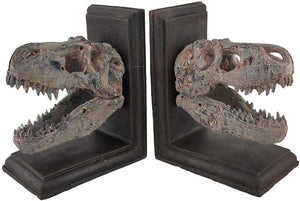 T-Rex Skull Bookends Set of 2