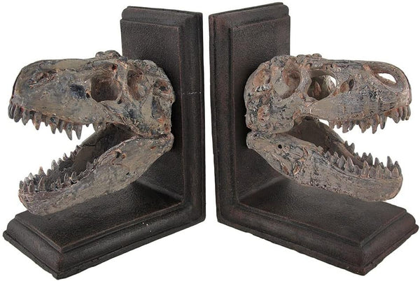 T-Rex Skull Bookends Set of 2