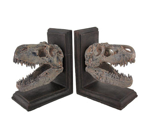 T-Rex Skull Bookends Set of 2
