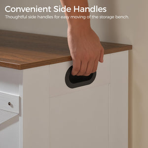 Extra Large Storage Chest Bench with Safety Hinges
