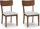Upholstered Dining Chairs with High Back, Set of 2