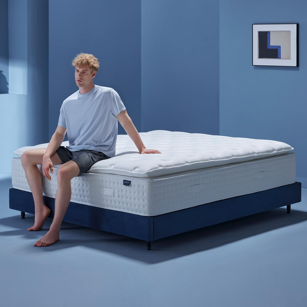 King Size Hybrid Pillow Top Mattress – 14 Inch Medium Plush
