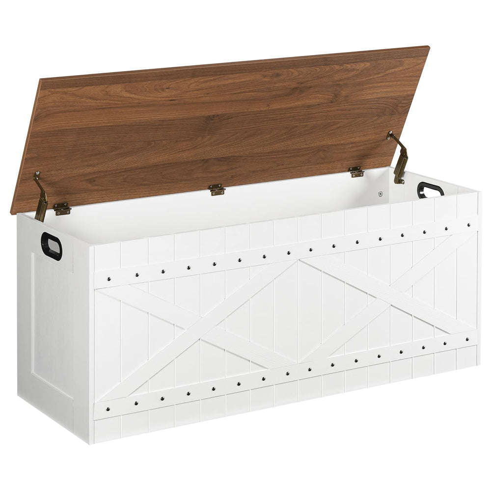 Extra Large Storage Chest Bench with Safety Hinges