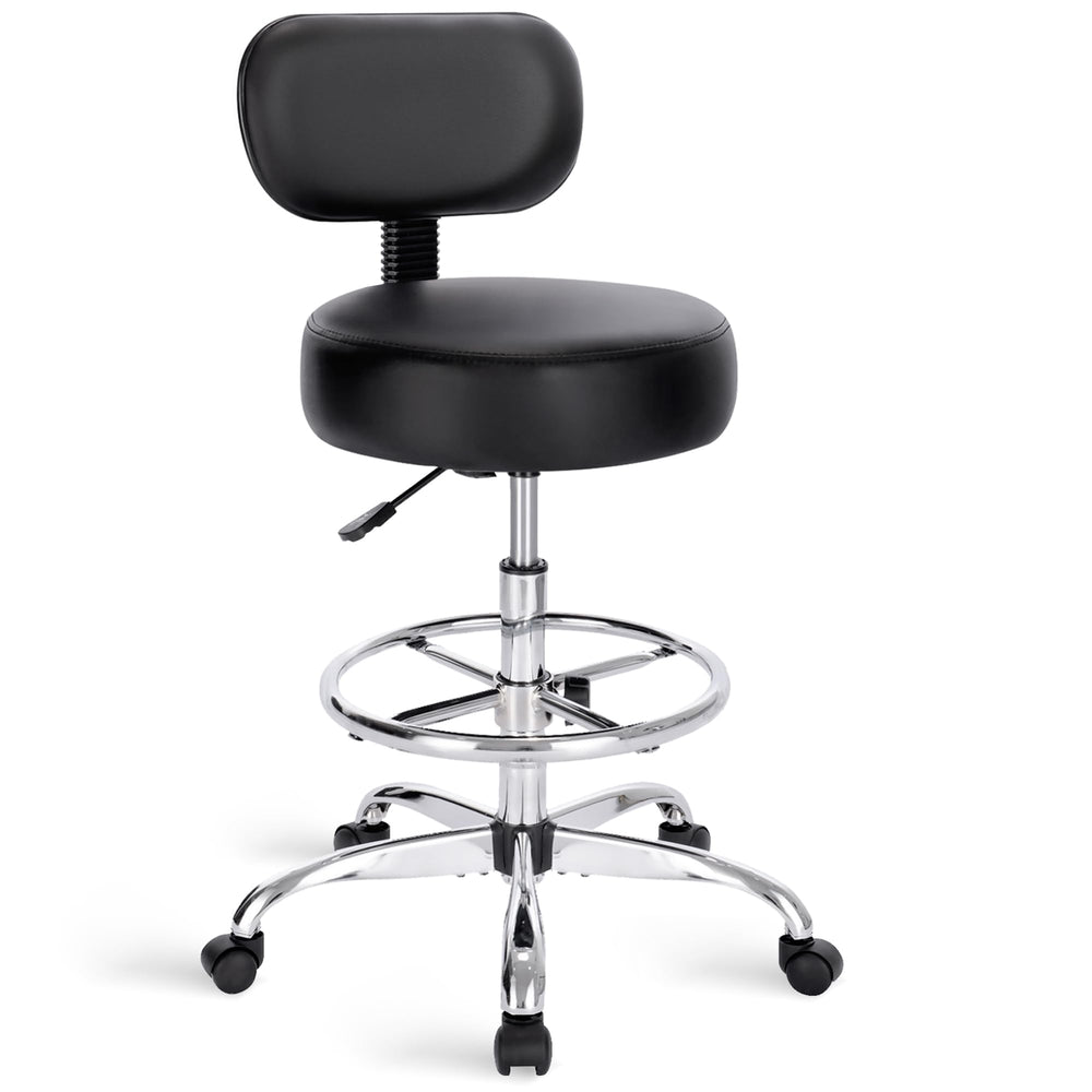 Adjustable Height Drafting Chair with Back & Footrest