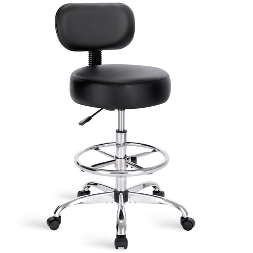 Adjustable Height Drafting Chair with Back & Footrest