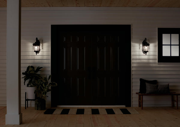 Outdoor Wall Light Fixture — Victorian Style, 1-Light, Cast Aluminum