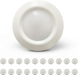 6-Inch Canless LED Recessed Downlight – 3000K, 925 Lumens, 90 CRI, Dimmable, Wet Rated