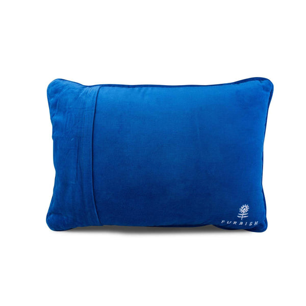 Needlepoint Throw Pillow – Wool Embroidered Accent Pillow