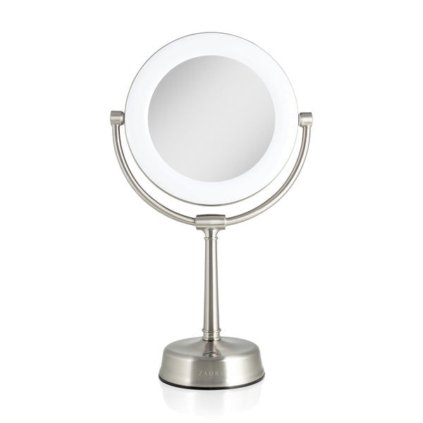LED Lighted Makeup Mirror with Magnification & Dimmer