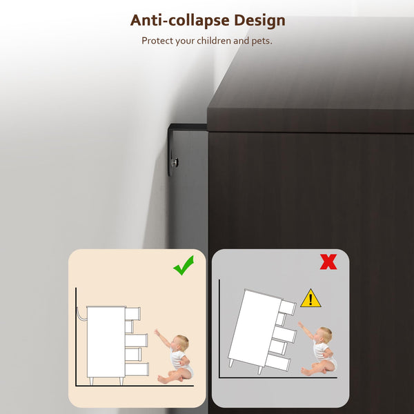 5-Drawer Dresser with Hidden Storage