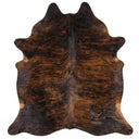 Large Natural Hair-On Cowhide Rug 7 x 6 ft