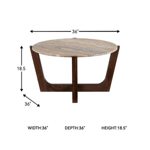 Round Marble Top Coffee Table